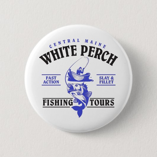 Badge Rond 5 Cm Visites de pêche (Devant)