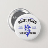 Badge Rond 5 Cm Visites de pêche (Devant & derrière)