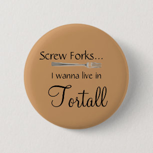 Badge Rond 5 Cm Vissez, je veulent habiter dans Tortall