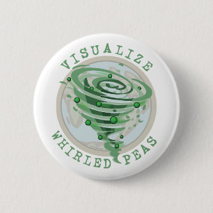 Badge Rond 5 Cm Visualisez les pois tourbillonnés