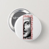 Badge Rond 5 Cm Visualisez Shakespeare (Devant & derrière)