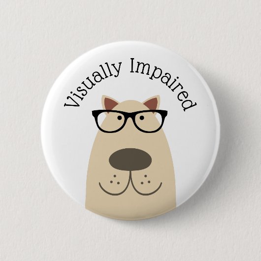 Badge Rond 5 Cm Visuellement endommagé (Devant)