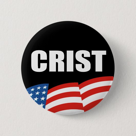 Badge Rond 5 Cm Vitesse d'élection de CHARLIE CRIST (Devant)