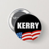 Badge Rond 5 Cm Vitesse d'élection de JOHN KERRY (Devant & derrière)