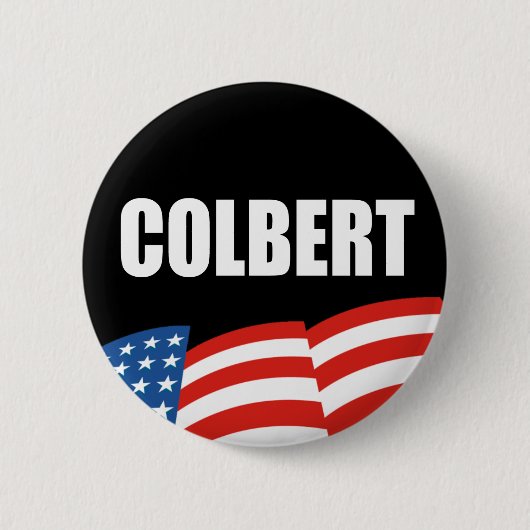 Badge Rond 5 Cm Vitesse d'élection de STEPHEN COLBERT (Devant)