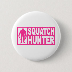 Badge Rond 5 Cm Vitesse drôle de CHASSEUR de SQUATCH trouvant