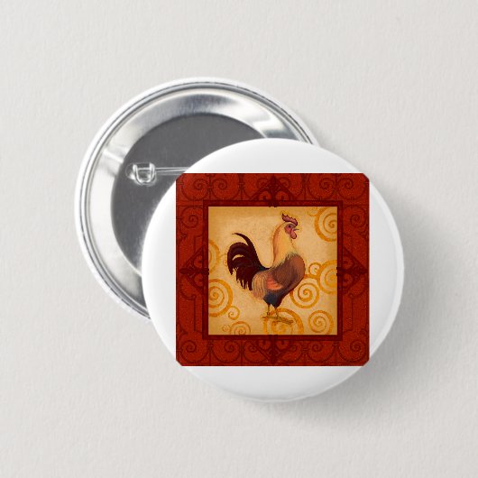 Badge Rond 5 Cm VIV53 coq 1.tif (Devant & derrière)