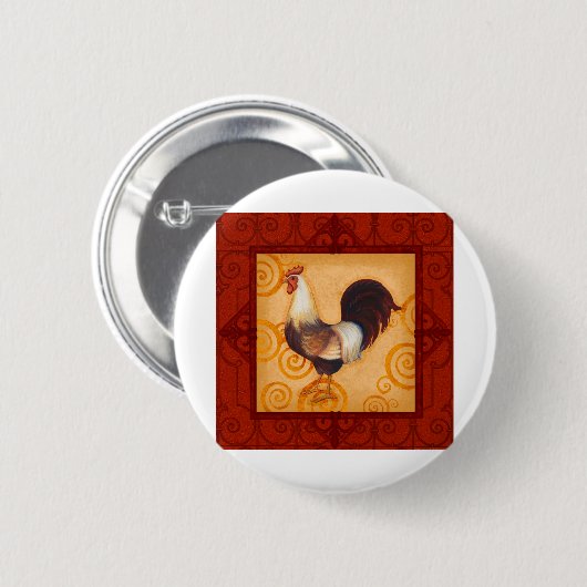 Badge Rond 5 Cm VIV54 coq 2.tif (Devant & derrière)