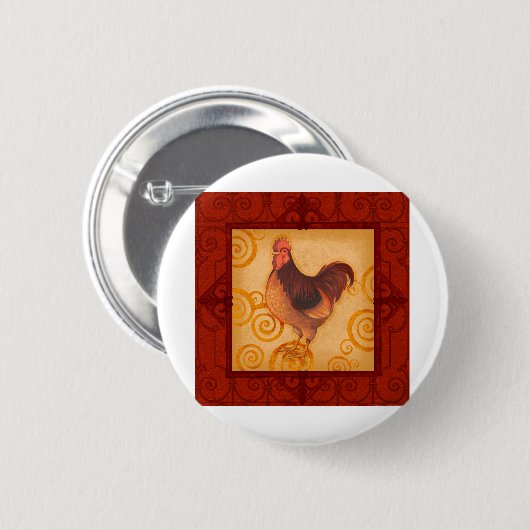 Badge Rond 5 Cm VIV55 coq 3.tif (Devant & derrière)