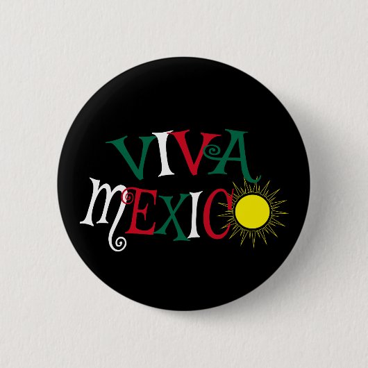Badge Rond 5 Cm Viva Mexico (Devant)