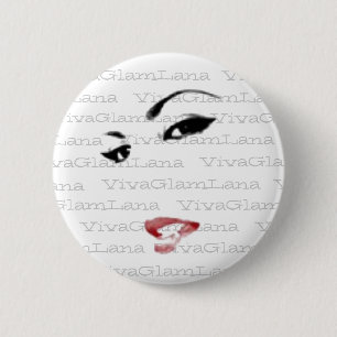 Badge Rond 5 Cm VivaGlamLana font face au bouton