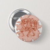 Badge Rond 5 Cm Vivant il bouton (Devant & derrière)