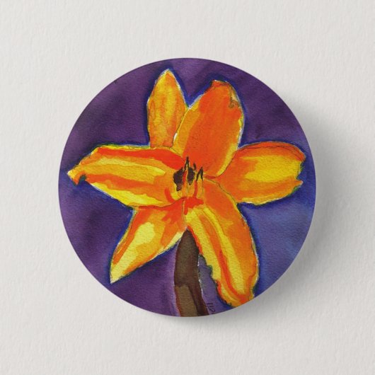 Badge Rond 5 Cm Vivant Jour Lily (Devant)