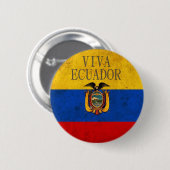 Badge Rond 5 Cm Vivats Equateur (Devant & derrière)