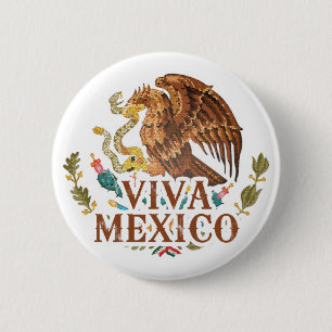 Badge Rond 5 Cm Vivats Mexique