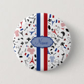 Badge Rond 5 Cm Vive la France (Devant)