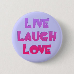 Badge Rond 5 Cm VIVENT les T-shirts d'AMOUR de RIRE, cadeaux