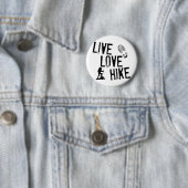 Badge Rond 5 Cm Vivez, aimez, augmentez (En situation)