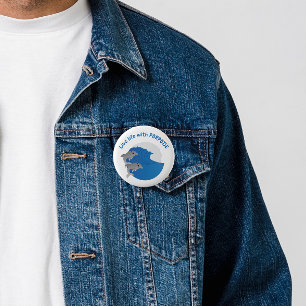 Badge Rond 5 Cm Vivez la vie avec PORPOISE