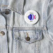 Badge Rond 5 Cm Vivez, rêvez, respirez golf (En situation)