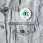 Badge Rond 5 Cm Vivez, rêvez, respirez golf (En situation)