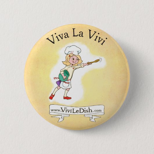 Badge Rond 5 Cm Vivi Pin de la La Vivi de vivats de LeDish™ (Devant)