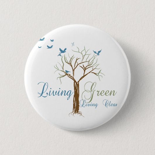 Badge Rond 5 Cm VivreVert (Devant)