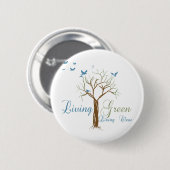 Badge Rond 5 Cm VivreVert (Devant & derrière)