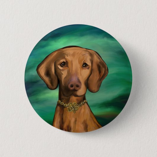 Badge Rond 5 Cm Vizsla (Devant)