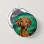 Badge Rond 5 Cm Vizsla (Devant & derrière)