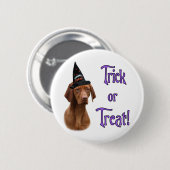 Badge Rond 5 Cm Vizsla Trick (Devant & derrière)