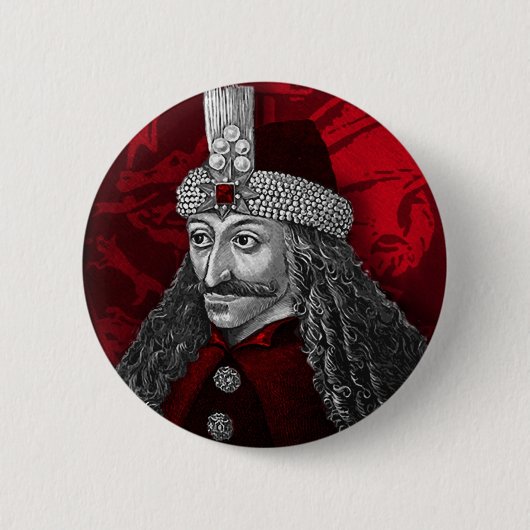 Badge Rond 5 Cm Vlad Dracula gothique (Devant)