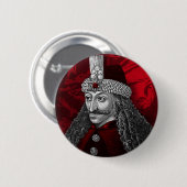 Badge Rond 5 Cm Vlad Dracula gothique (Devant & derrière)