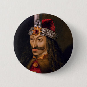 Badge Rond 5 Cm Vlad tepes Impaler Portrait Voivode Histoire de Dr