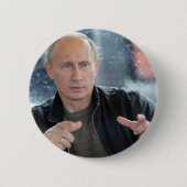 Badge Rond 5 Cm Vladimir Poutine (Devant)
