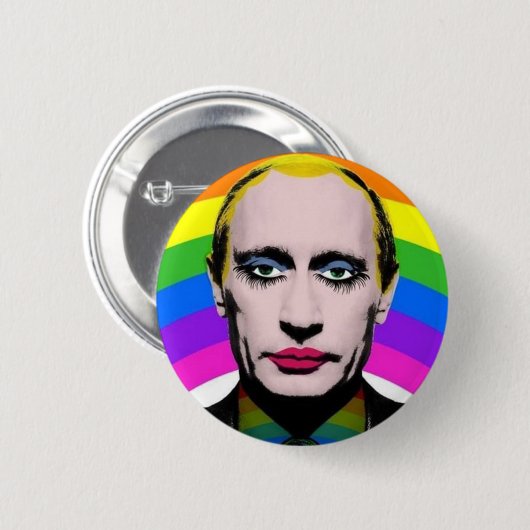 Badge Rond 5 Cm Vladimir Vladimirovitch Poutine (Devant & derrière)