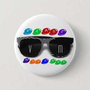 Badge Rond 5 Cm Vlast Mooskee ombrage le bouton