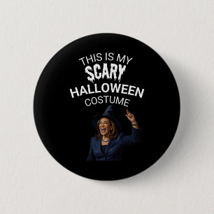 Badge Rond 5 Cm Voici Mon Costume D'Halloween Scandaleux Kamala Ha