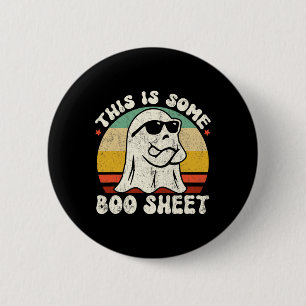 Badge Rond 5 Cm Voici Un Cool De Boite Ghost Fun Halloween Co