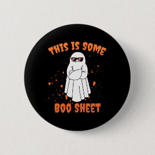 Badge Rond 5 Cm Voici Un Peu De Fiche De Boite Ghost Fun Halloween