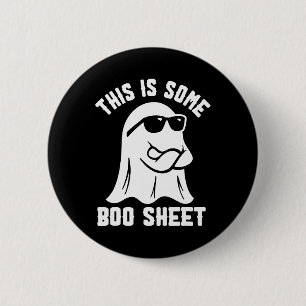 Badge Rond 5 Cm Voici Une Petite Feuille De Boite Ghost Retro Hall