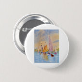 Badge Rond 5 Cm voile de coucher de soleil (Devant & derrière)