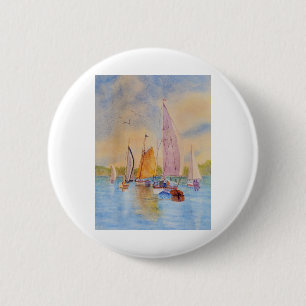 Badge Rond 5 Cm voile de coucher de soleil