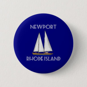 Badge Rond 5 Cm Voile Newport Rhode Island