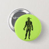 Badge Rond 5 Cm Voir l'homme (Devant & derrière)