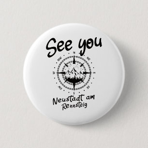 Badge Rond 5 Cm Voir Vous Randonnée Neustadt Am Rennsteig Vacances
