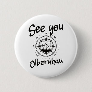 Badge Rond 5 Cm Voir Vous Randonnée Olbernhau Allemagne Vacances S
