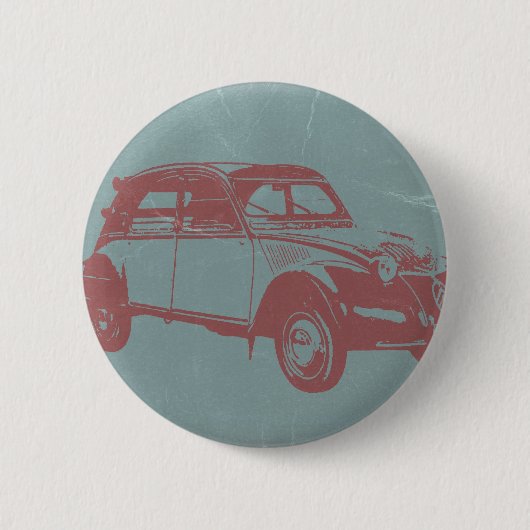 Badge Rond 5 Cm Voiture classique (Devant)