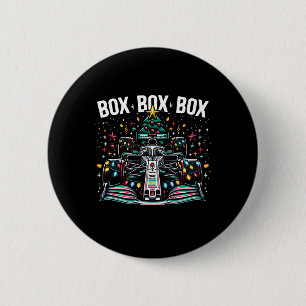 Badge Rond 5 Cm Voiture de course Box Box Box Radio Appel Amusant