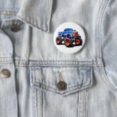Badge Rond 5 Cm Voiture de dessin (En situation)